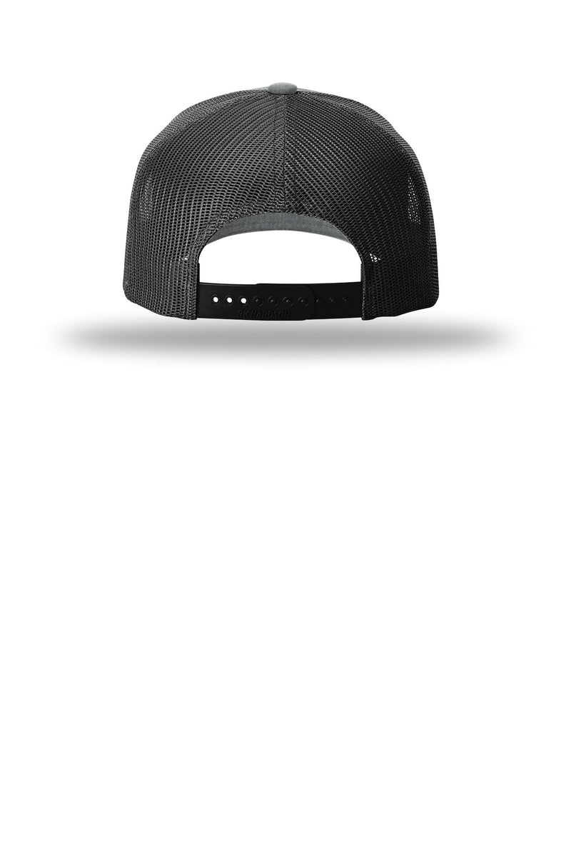 Richardson Five-Panel with Rope - Heather Grey/ Black/ Black