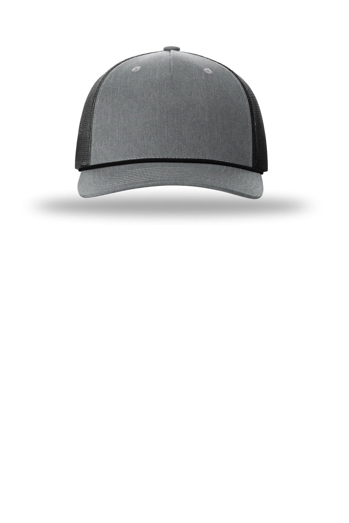 Richardson Five-Panel with Rope - Heather Grey/ Black/ Black