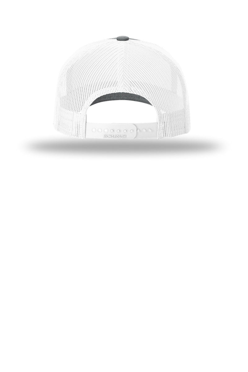 Richardson Five-Panel with Rope - Heather Grey/ White/ White