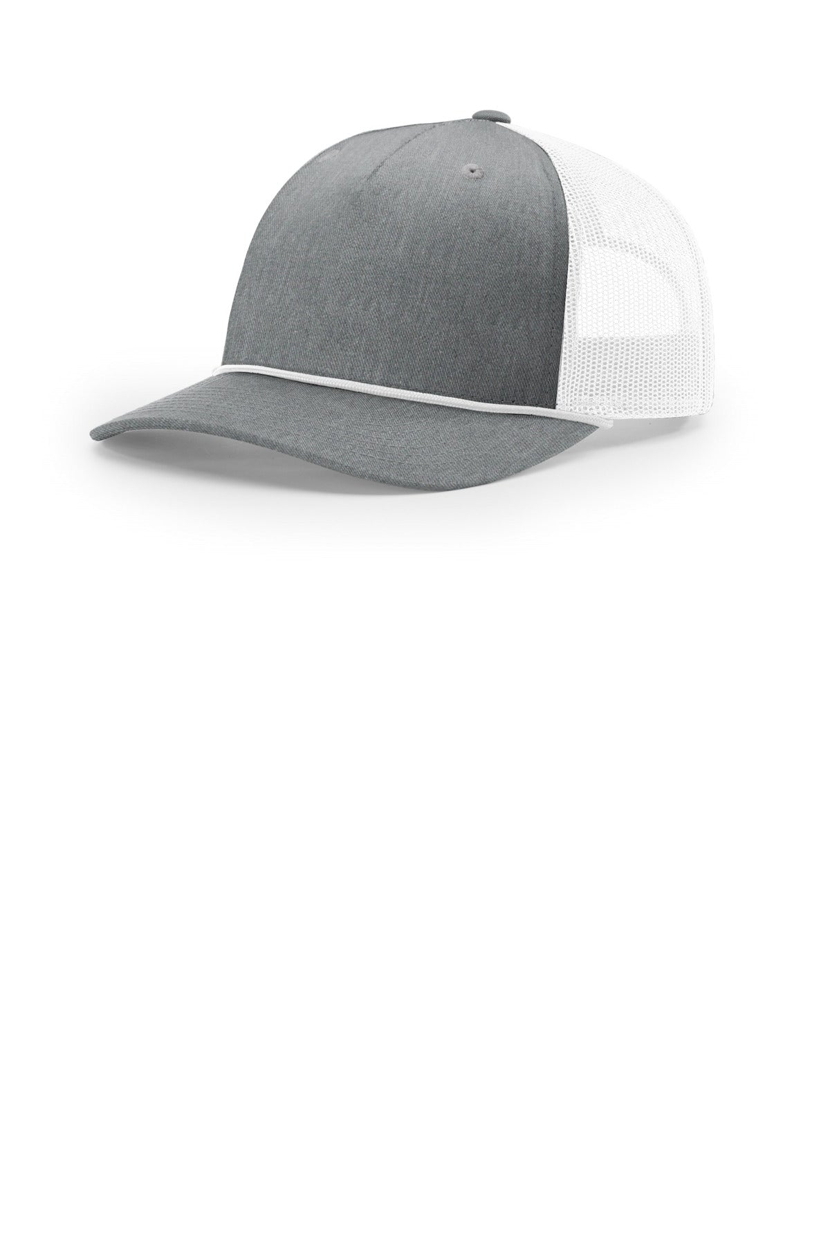 Richardson Five-Panel with Rope - Heather Grey/ White/ White