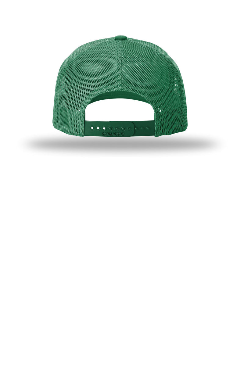 Richardson Five-Panel with Rope - Kelly/ White