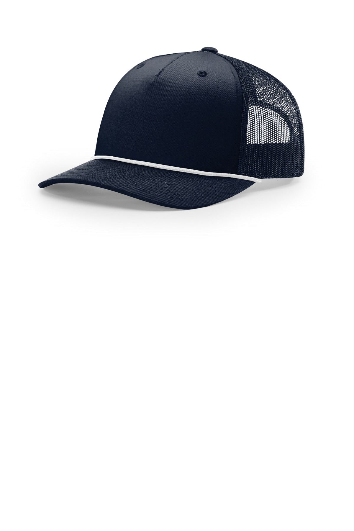 Richardson Five-Panel with Rope - Navy/ White