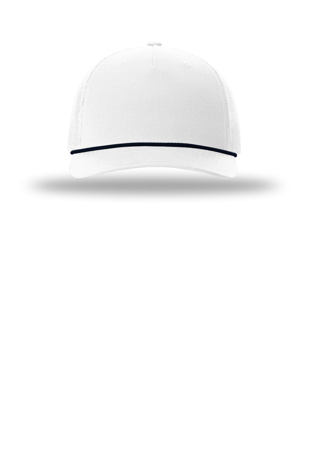 Richardson Five-Panel with Rope - White/ Navy