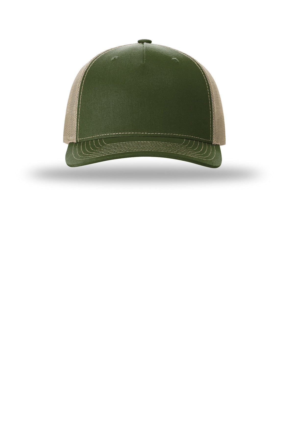Richardson Five-Panel Trucker - Army Olive/ Tan