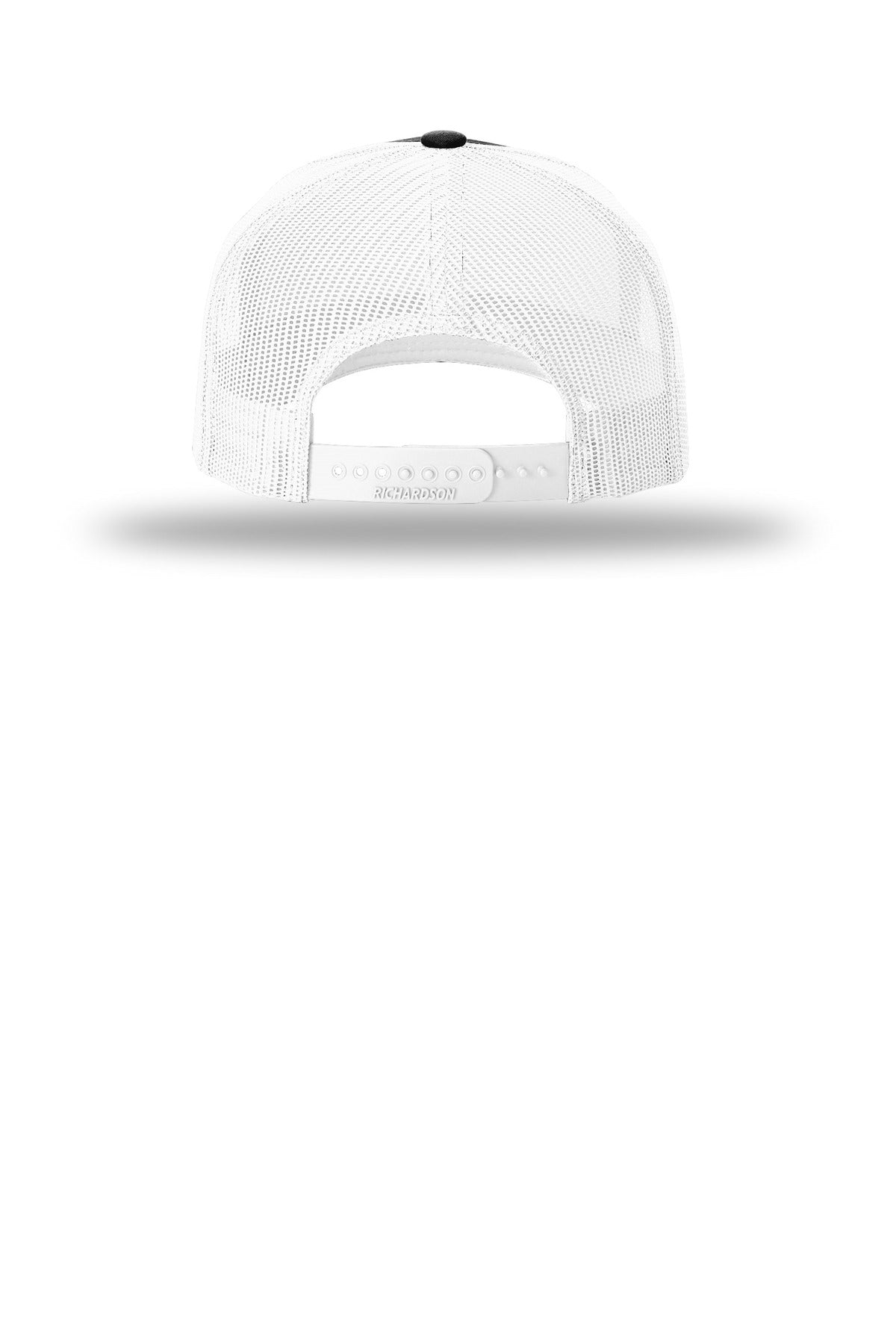 Richardson Five-Panel Trucker - Black/ White