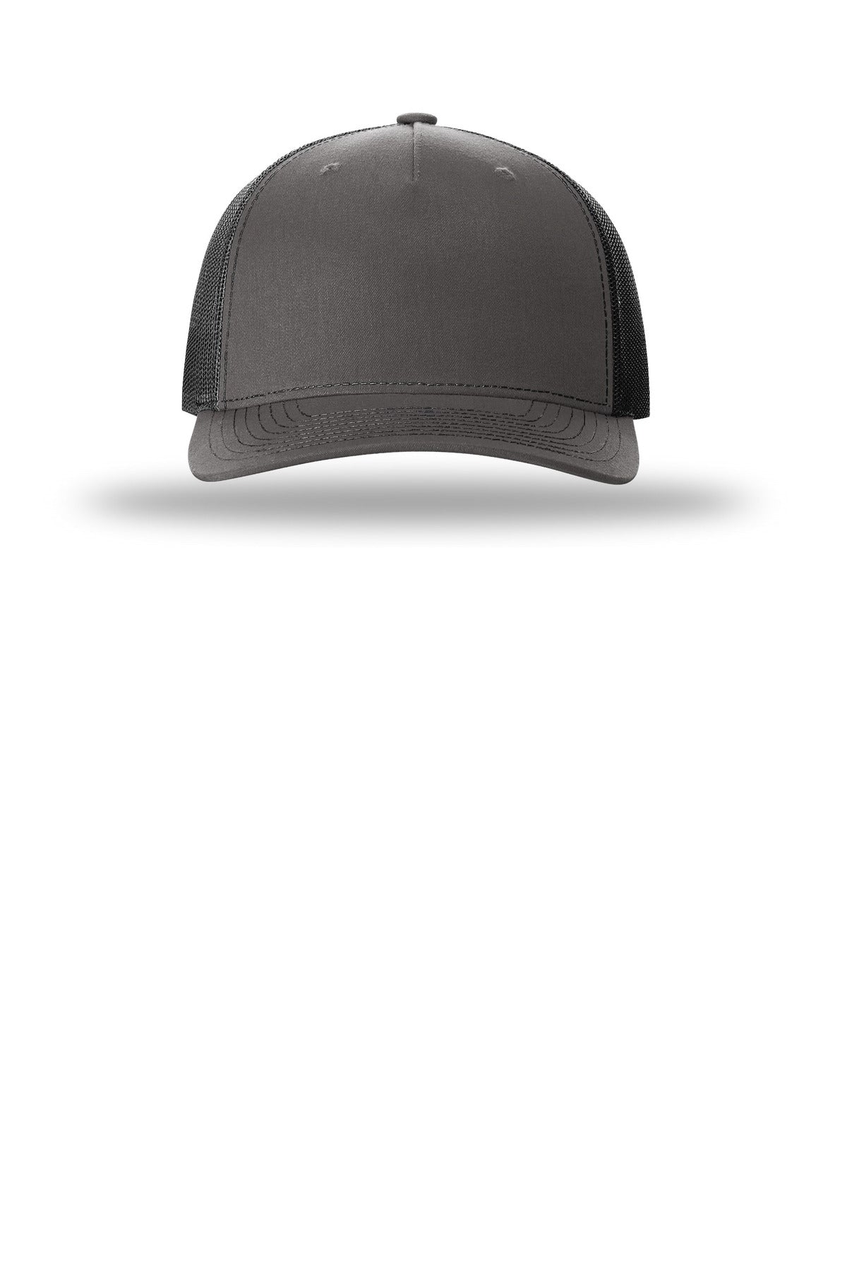 Richardson Five-Panel Trucker - Charcoal/ Black