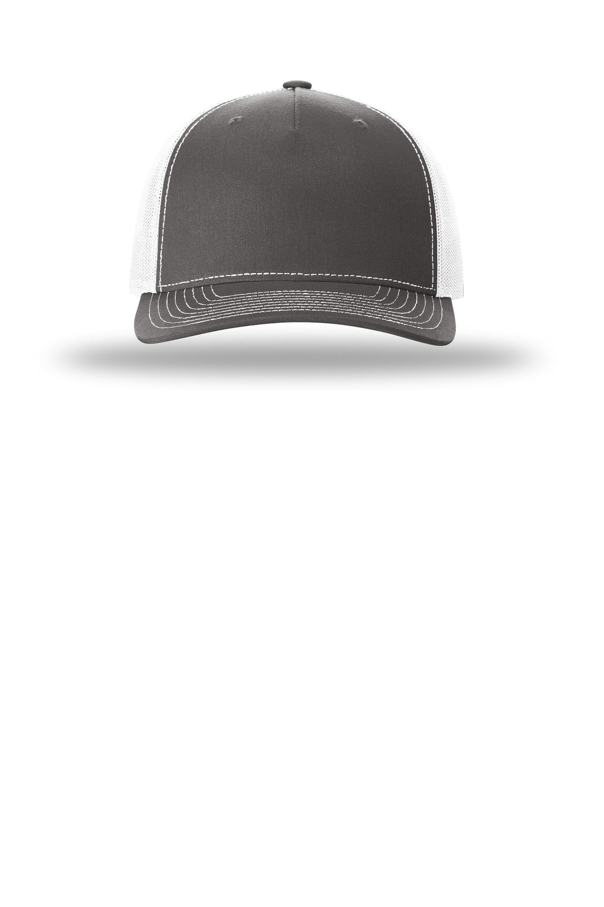 Richardson Five-Panel Trucker - Charcoal/ White