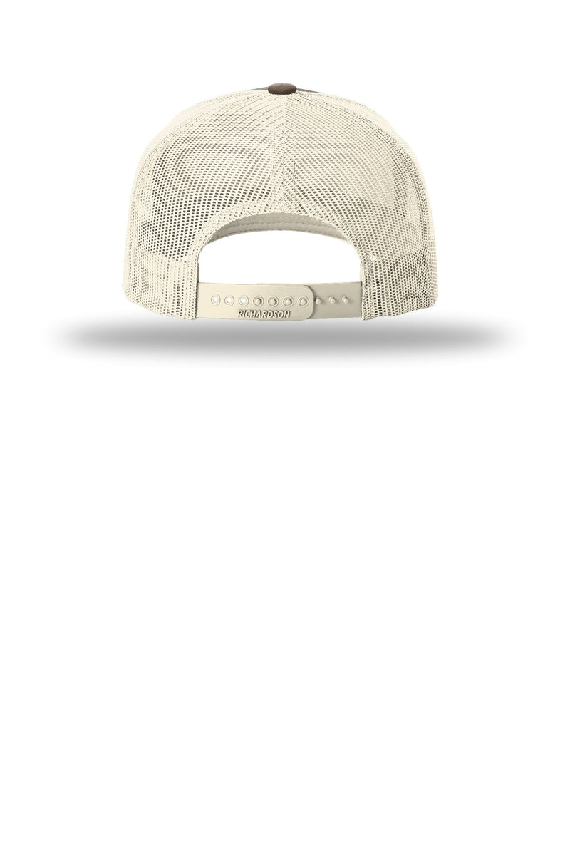 Richardson Five-Panel Trucker - Chocolate Chip/ Birch