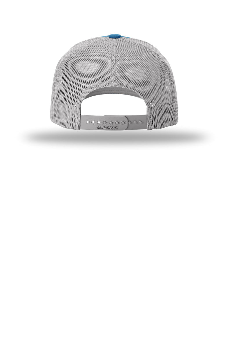 Richardson Five-Panel Trucker - Cobalt Blue/ Grey