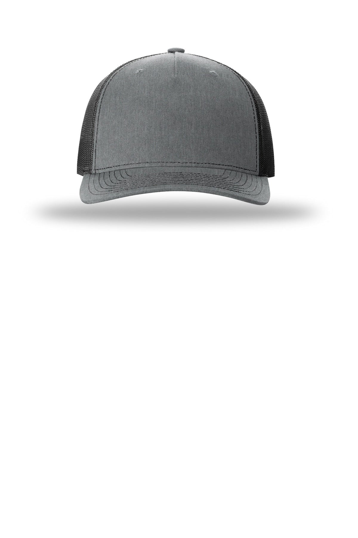 Richardson Five-Panel Trucker - Heather Grey/ Black