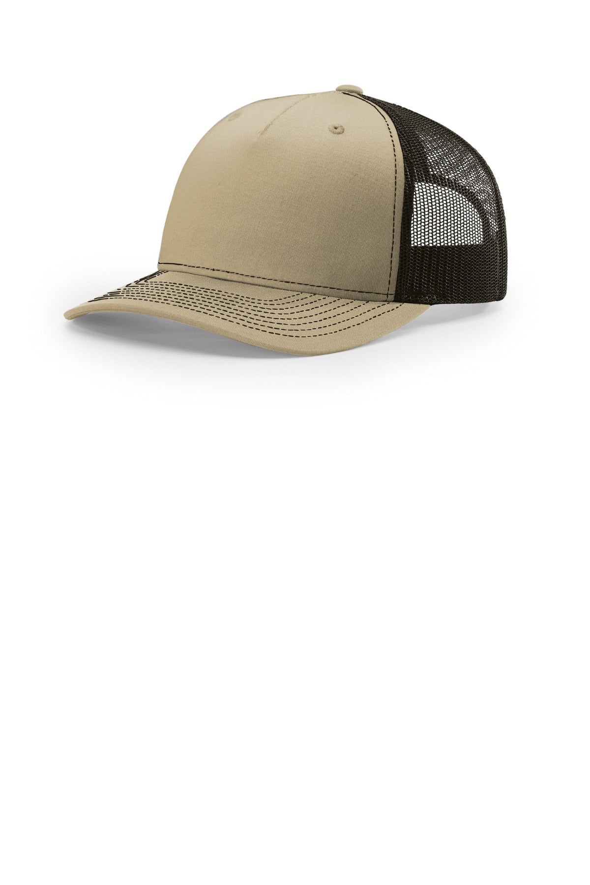 Richardson Five-Panel Trucker - Khaki/ Coffee