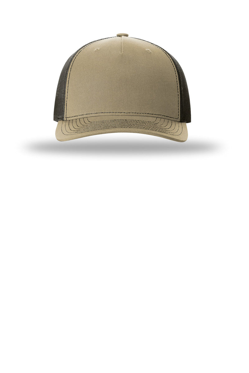 Richardson Five-Panel Trucker - Khaki/ Coffee