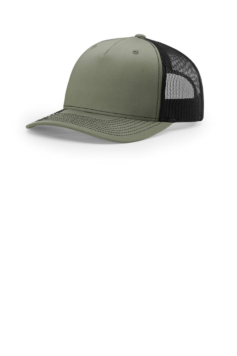 Richardson Five-Panel Trucker - Loden/ Black