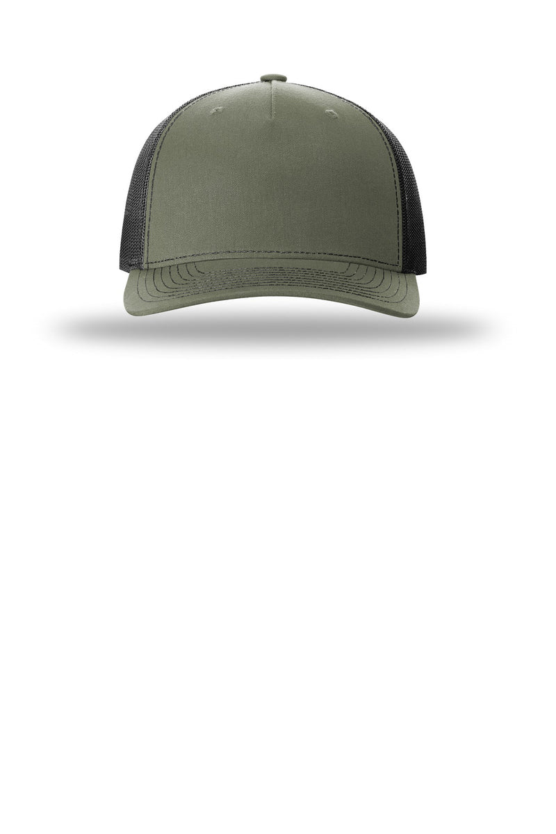 Richardson Five-Panel Trucker - Loden/ Black