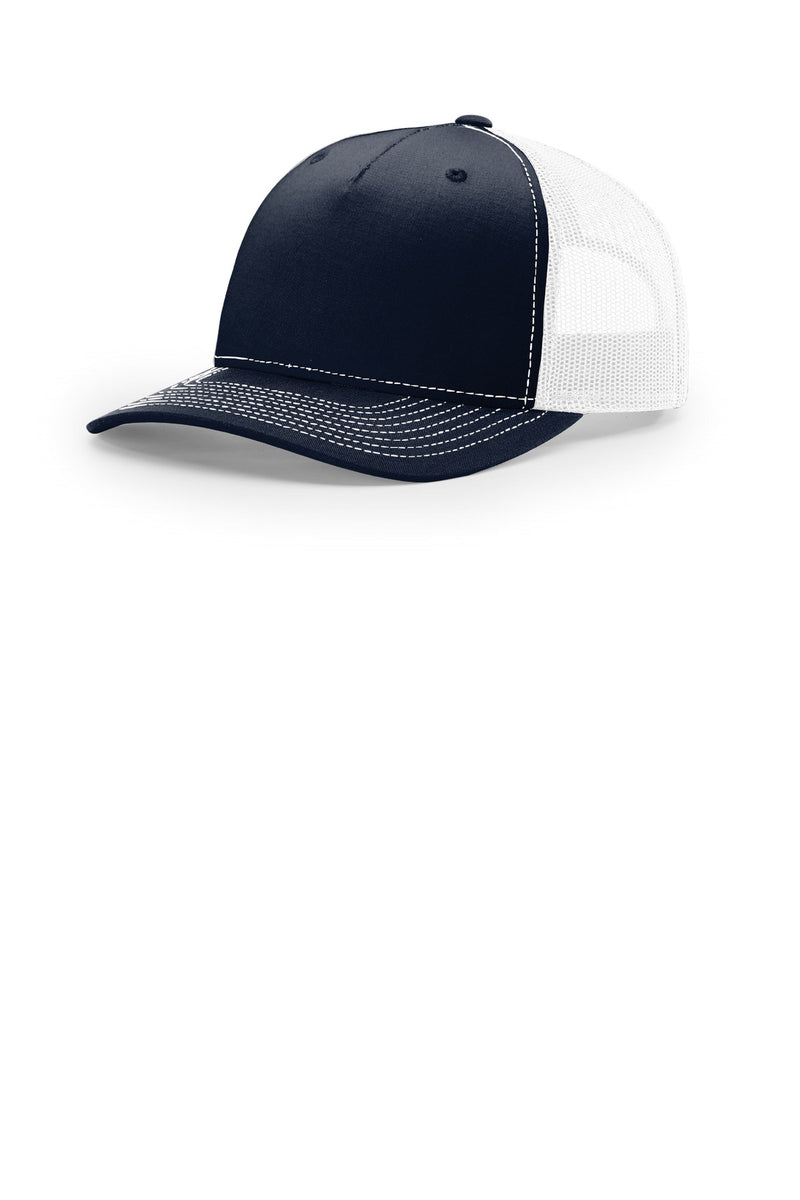 Richardson Five-Panel Trucker - Navy/ White
