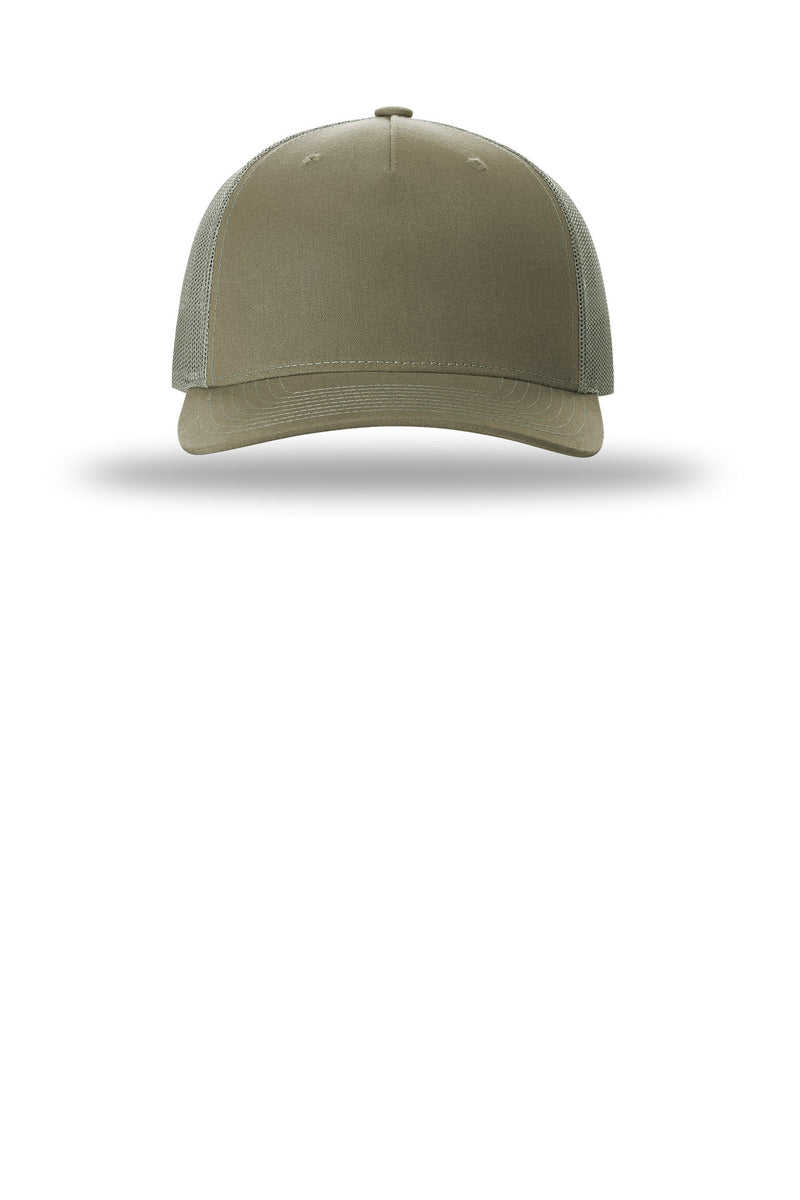 Richardson Five-Panel Trucker - Pale Khaki/ Loden
