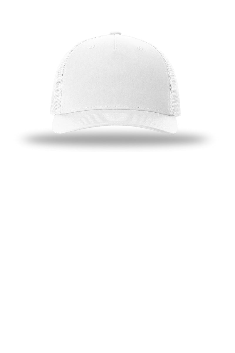 Richardson Five-Panel Trucker - White