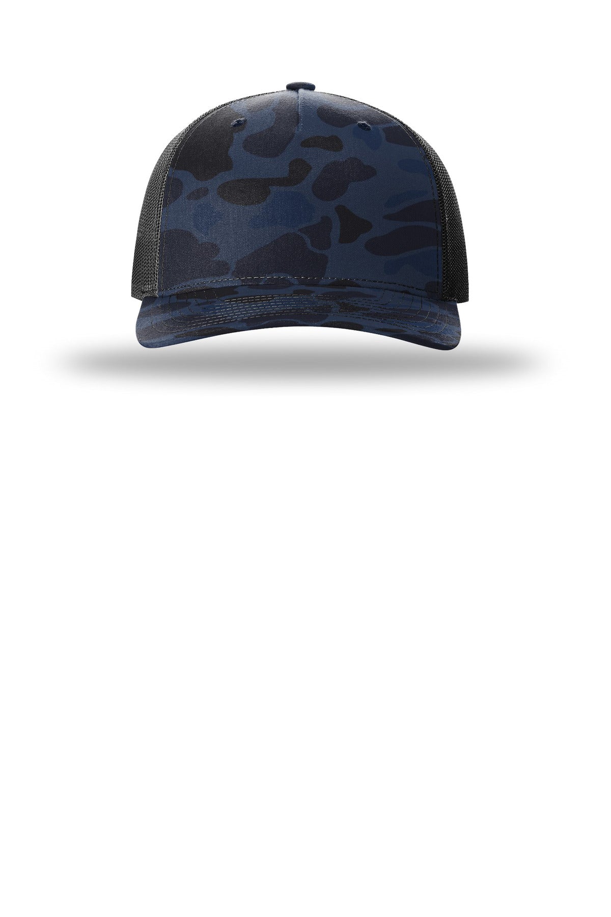 Richardson Printed Five-Panel Trucker - Admiral Duck Camo/ Black
