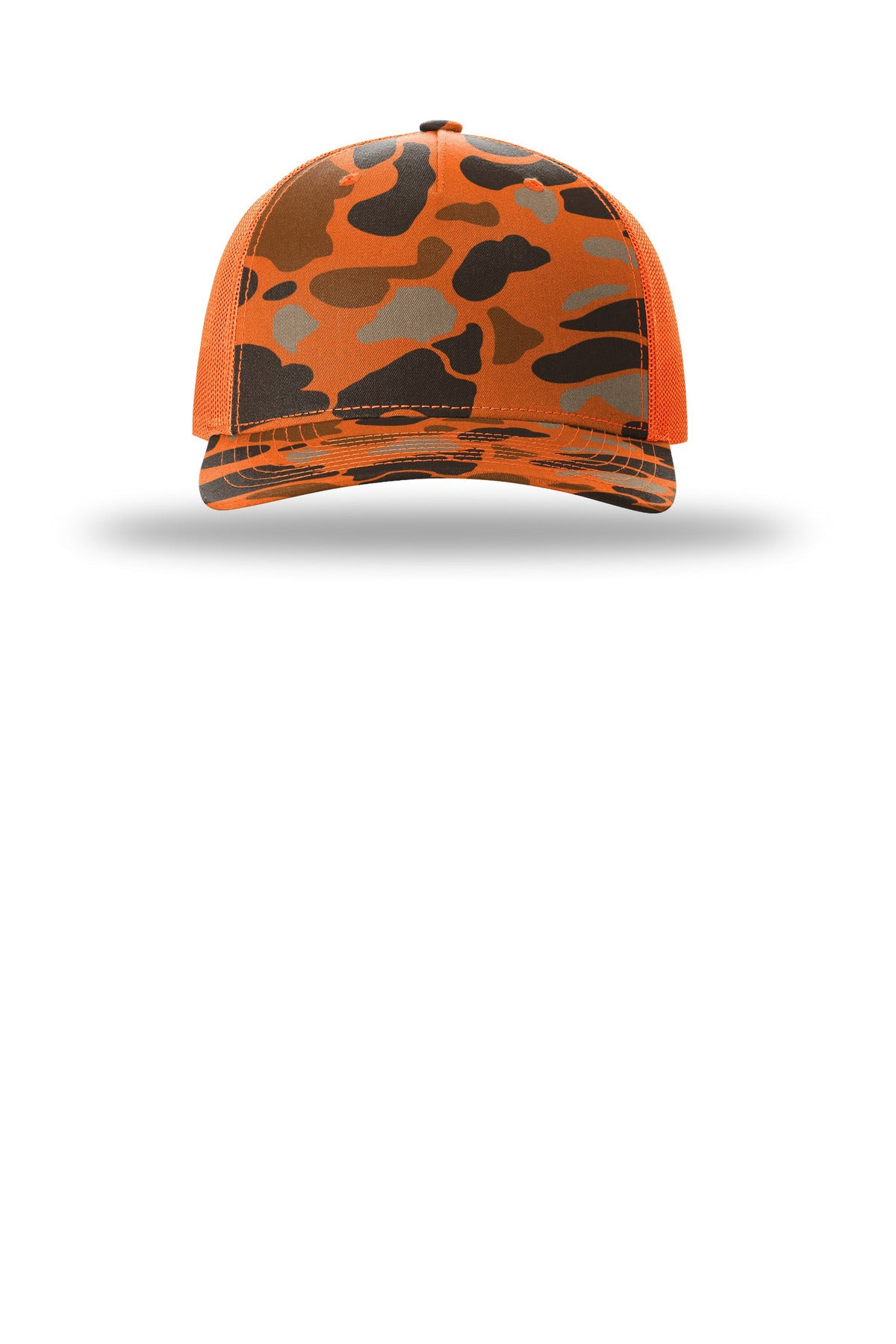 Richardson Printed Five-Panel Trucker - Blaze Duck Camo/ Blaze