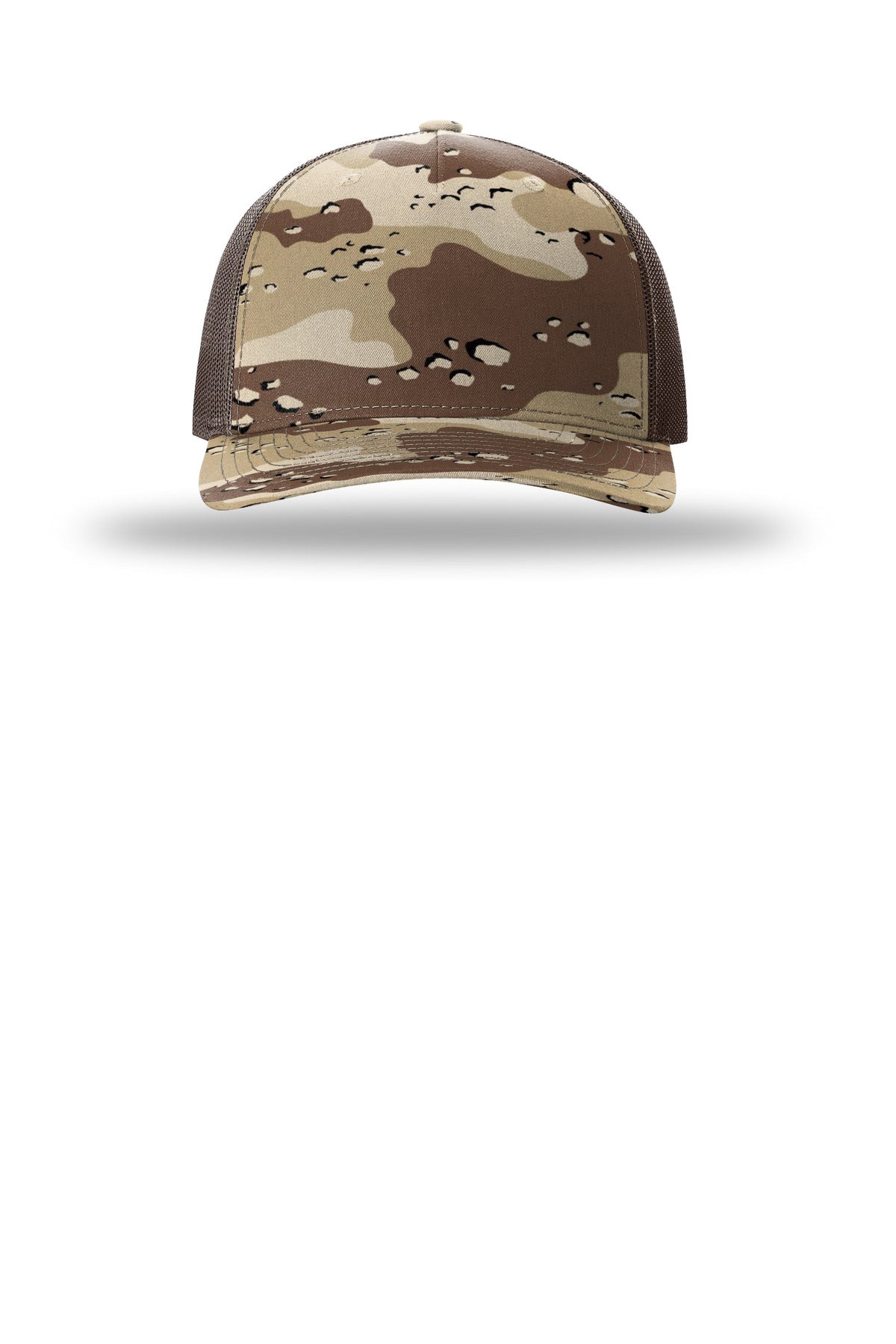 Richardson Printed Five-Panel Trucker - Desert Camo/ Brown