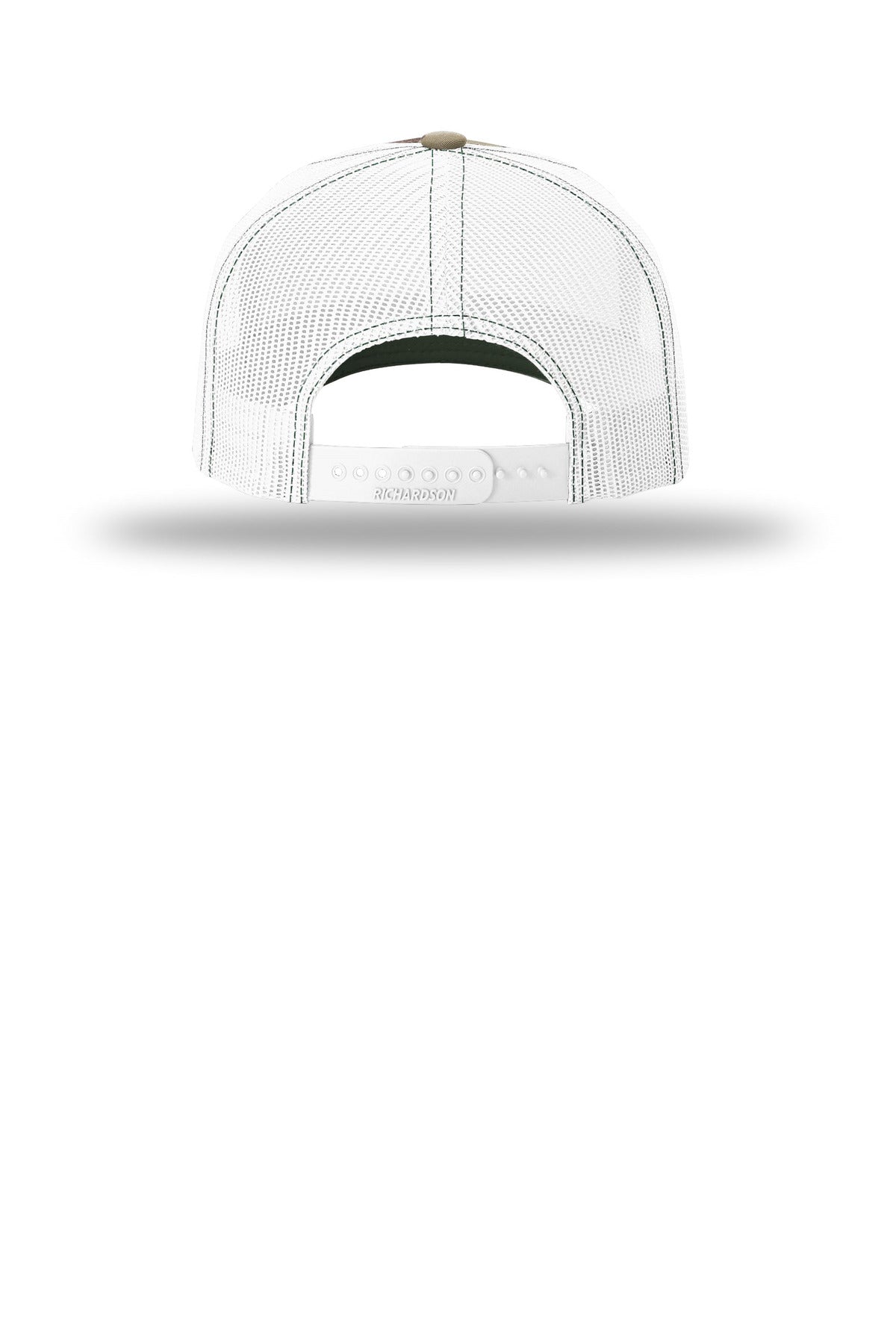 Richardson Printed Five-Panel Trucker - Green Camo/ White