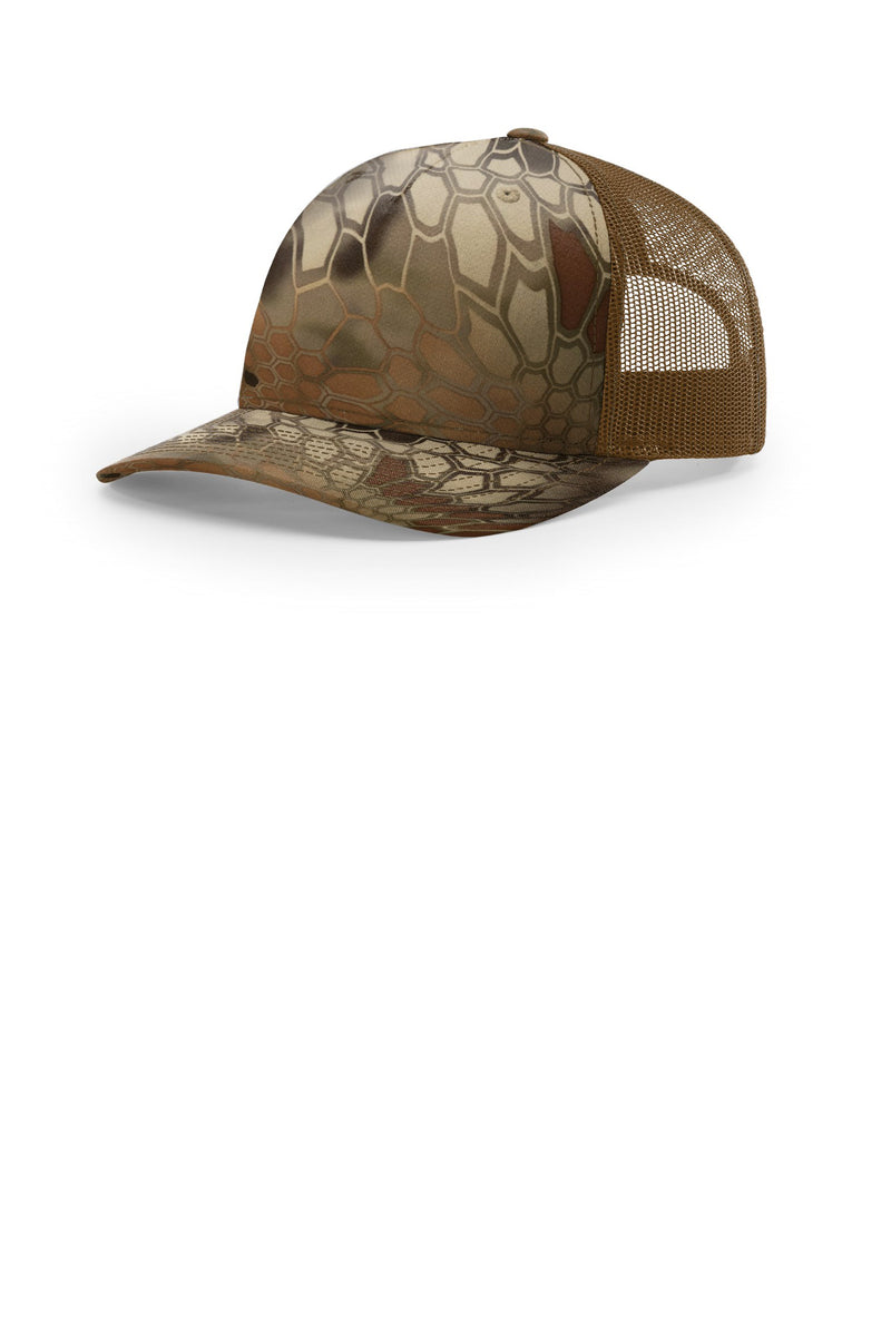 Richardson Printed Five-Panel Trucker - Kryptek Highlander/ Buck