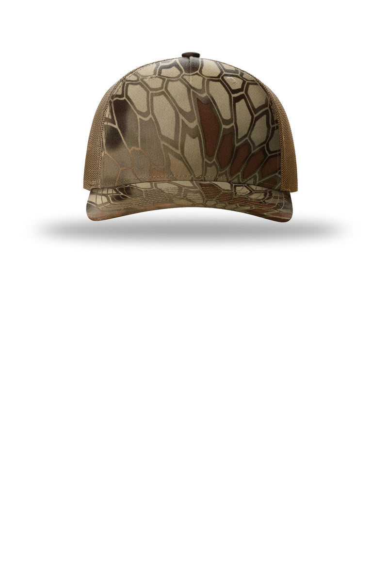 Richardson Printed Five-Panel Trucker - Kryptek Highlander/ Buck