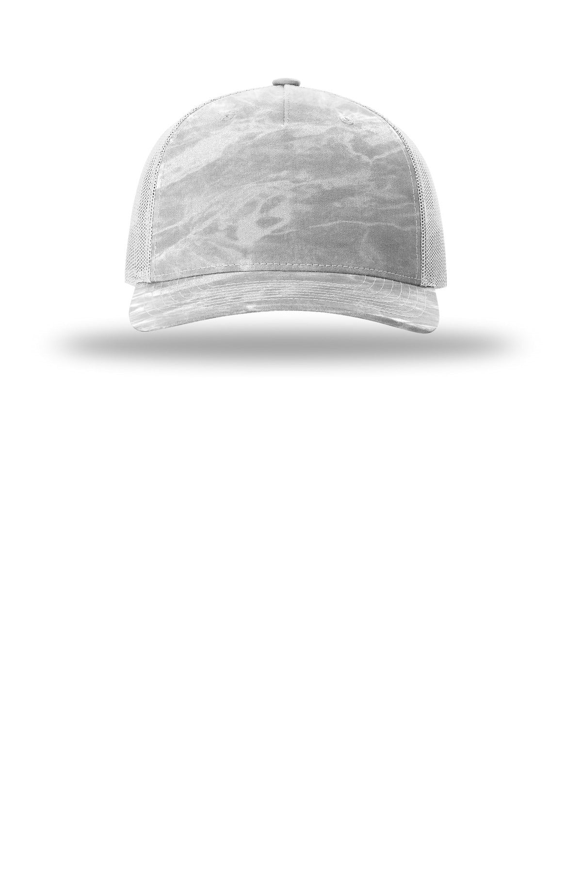 Richardson Printed Five-Panel Trucker - Mossy Oak Elements Bonefish/ Light Grey