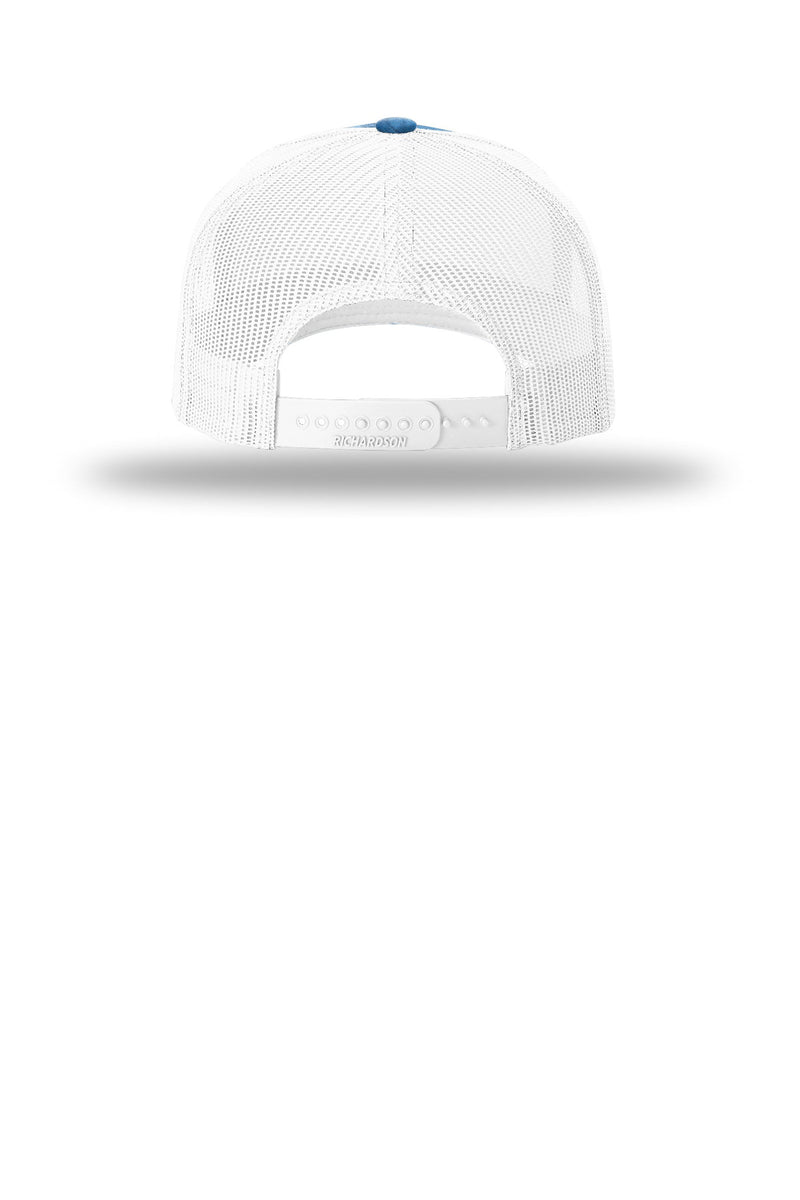 Richardson Printed Five-Panel Trucker - Realtree Fishing Light Blue/ White