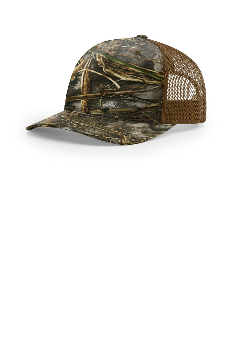 Richardson Printed Five-Panel Trucker - Realtree Max-7/ Buck