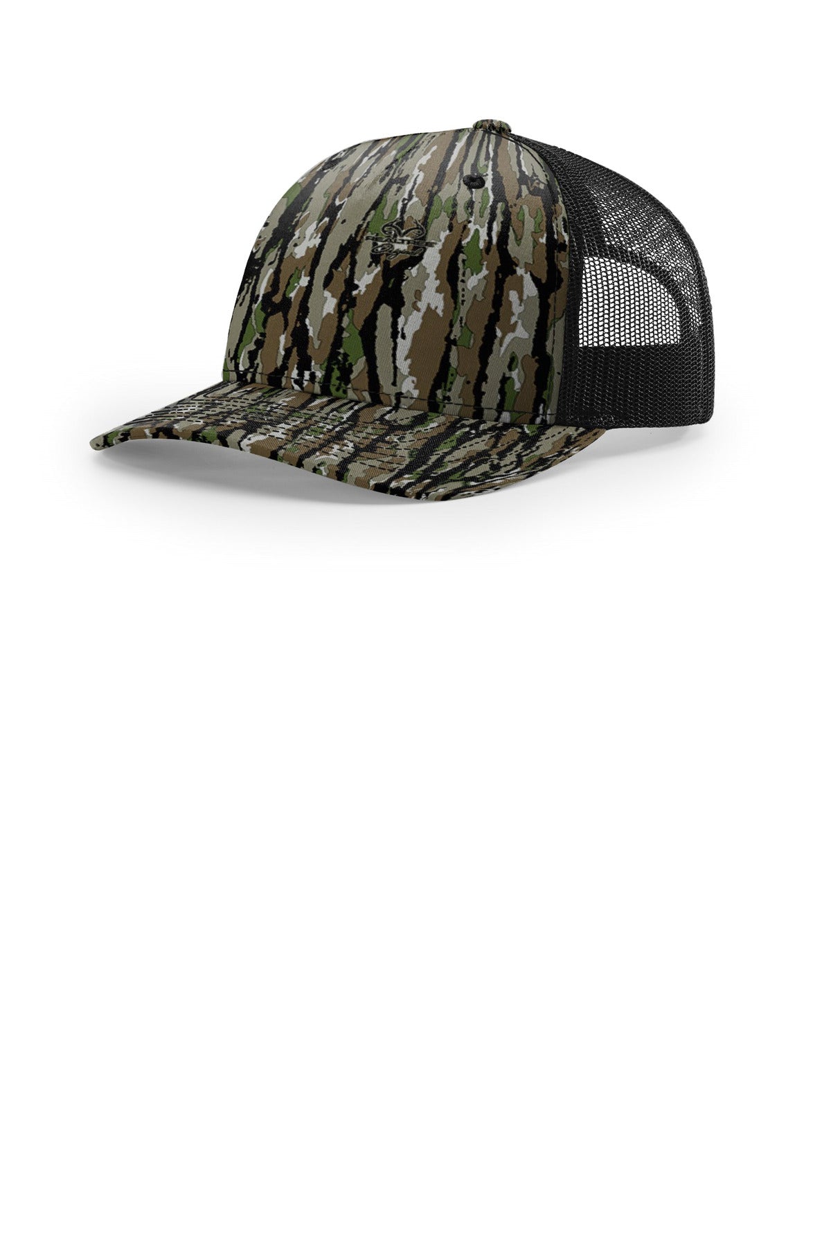 Richardson Printed Five-Panel Trucker - Realtree Original/ Black