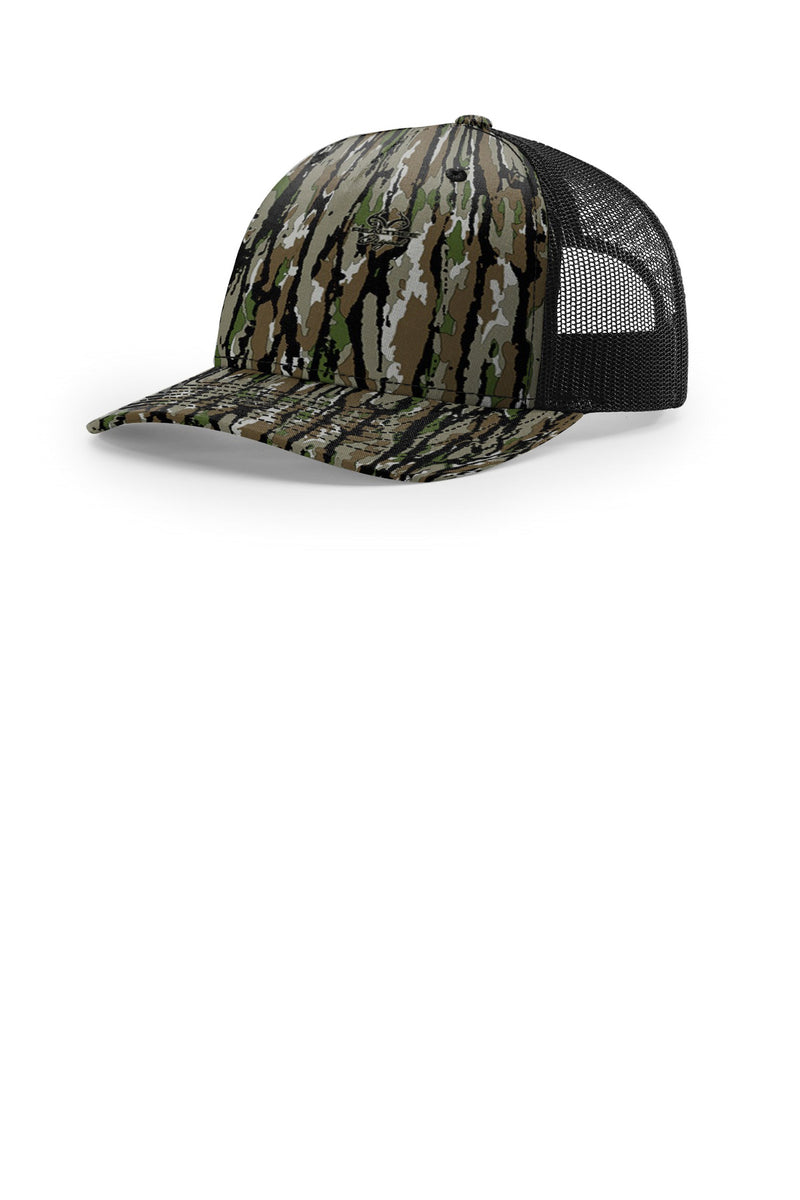 Richardson Printed Five-Panel Trucker - Realtree Original/ Black
