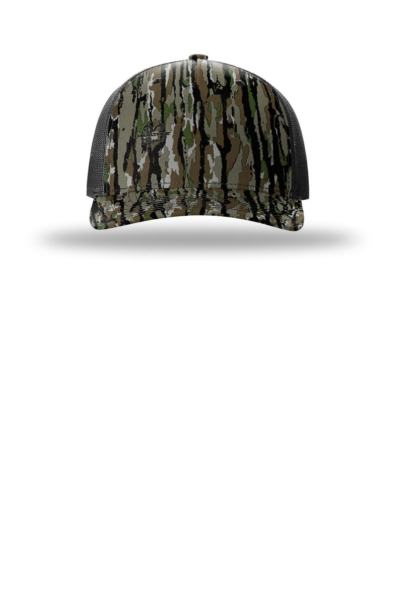Richardson Printed Five-Panel Trucker - Realtree Original/ Black
