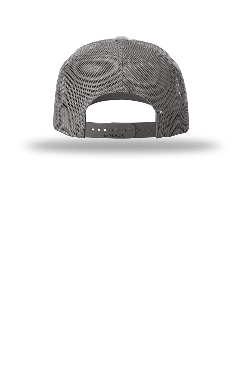 Richardson Printed Five-Panel Trucker - Saltwater Duck Camo/ Charcoal