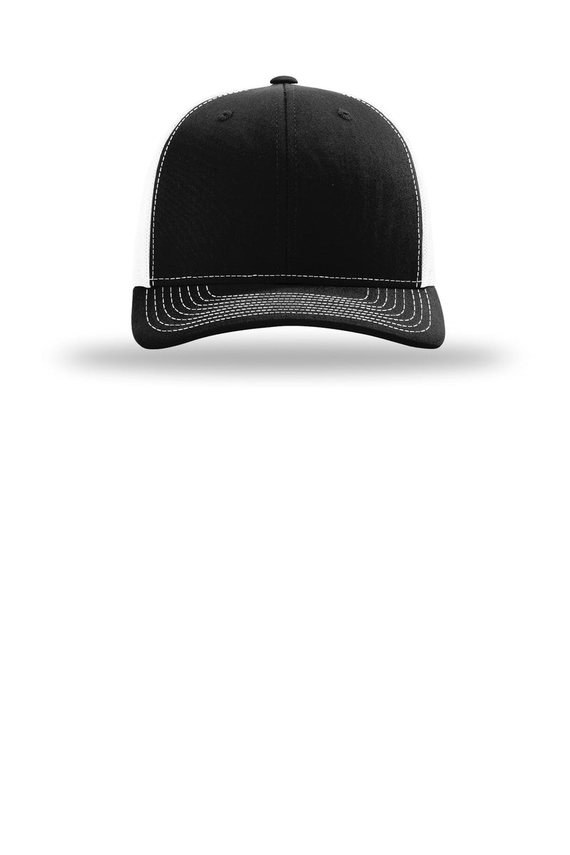Richardson 112+ R-Flex Adjustable Trucker - Black/ White