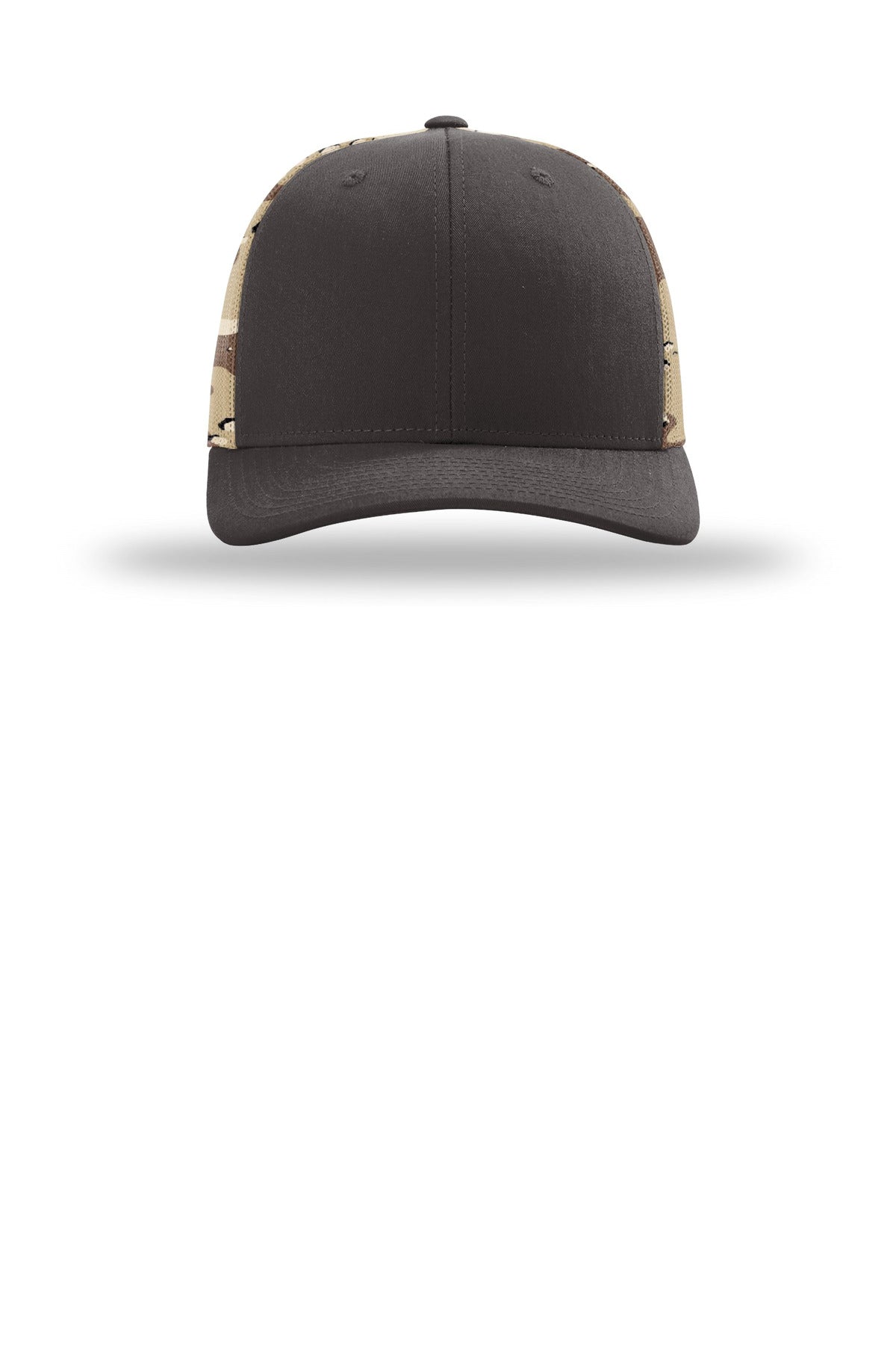 Richardson Printed Mesh Trucker - Brown/ Desert Camo