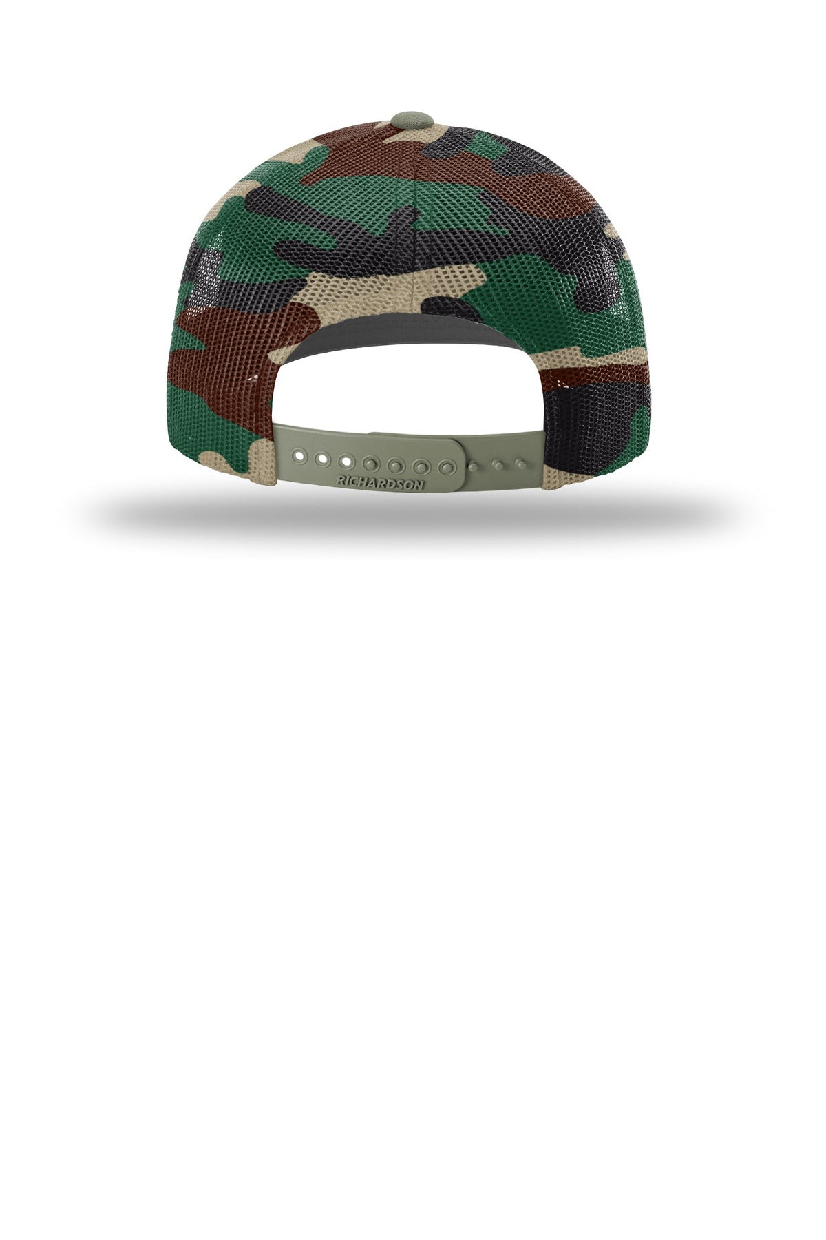 Richardson Printed Mesh Trucker - Loden/ Green Camo