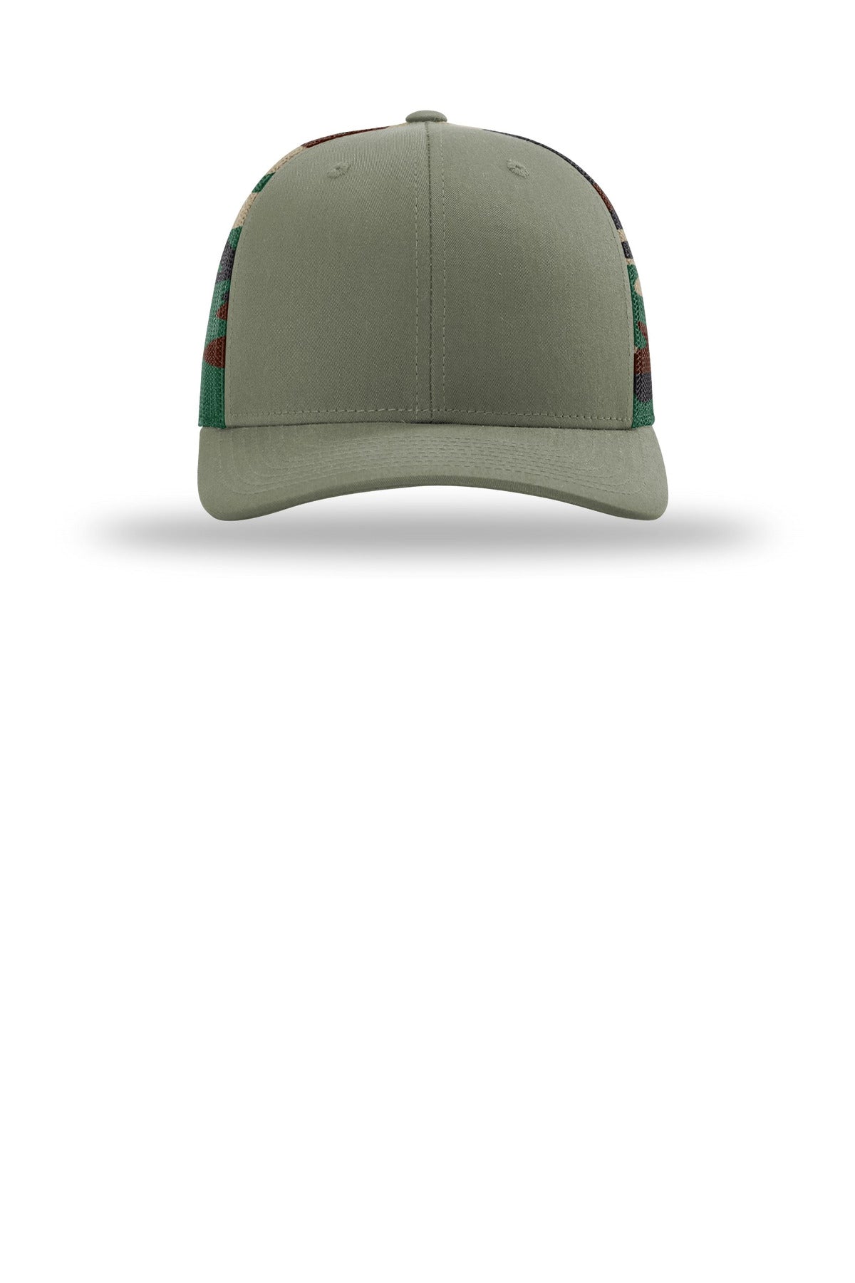 Richardson Printed Mesh Trucker - Loden/ Green Camo
