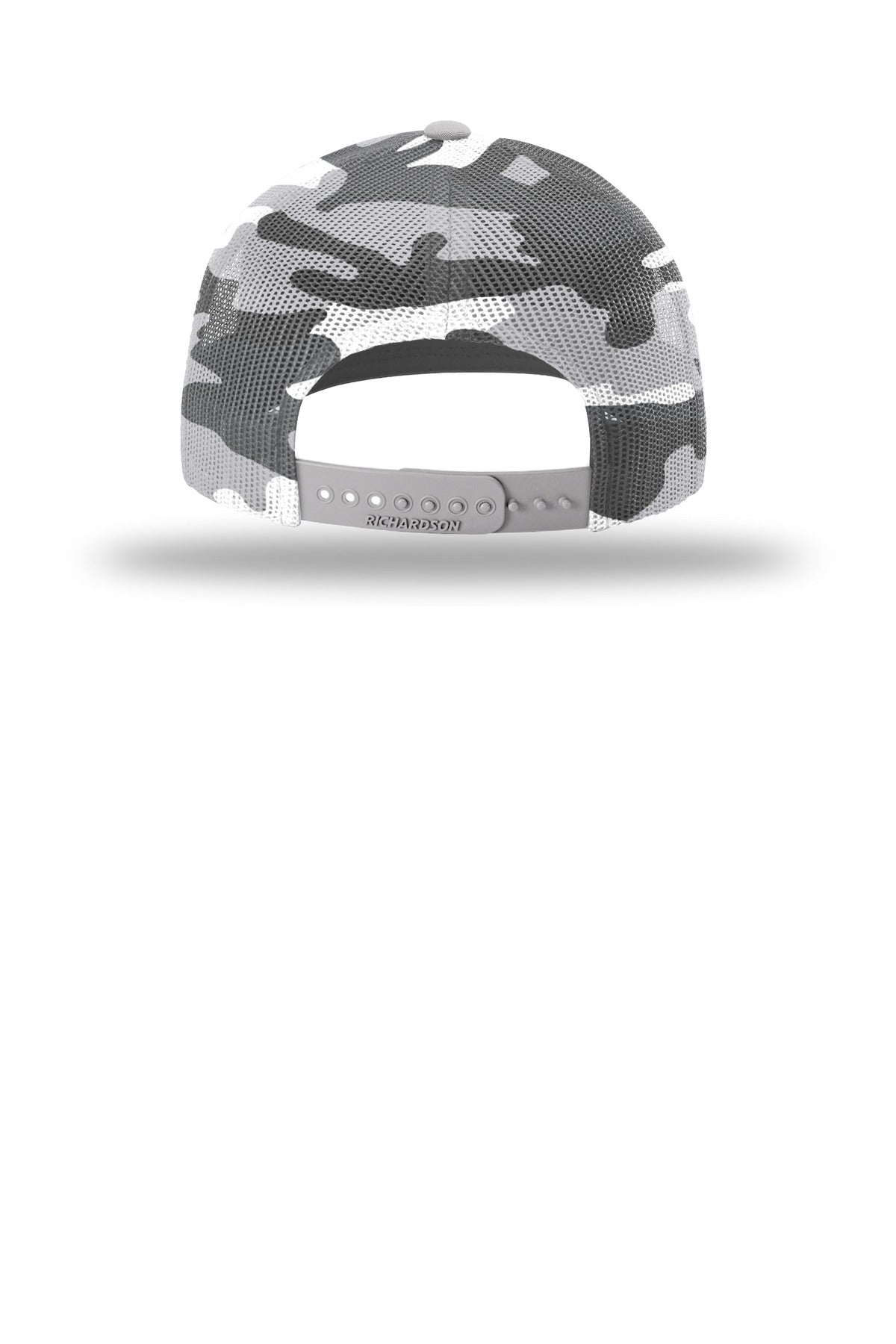 Richardson Printed Mesh Trucker - Silver/ Grey Camo
