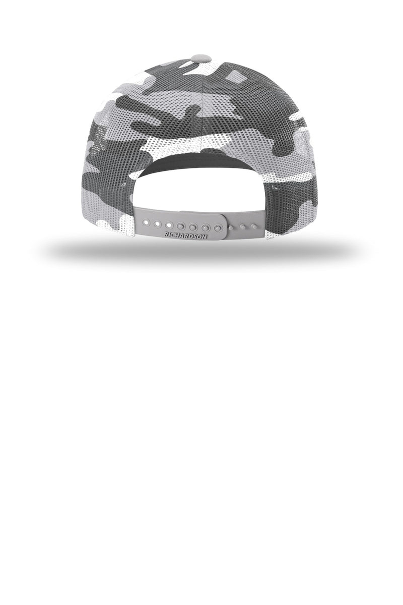 Richardson Printed Mesh Trucker - Silver/ Grey Camo