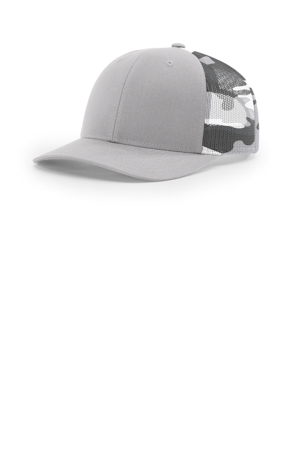 Richardson Printed Mesh Trucker - Silver/ Grey Camo