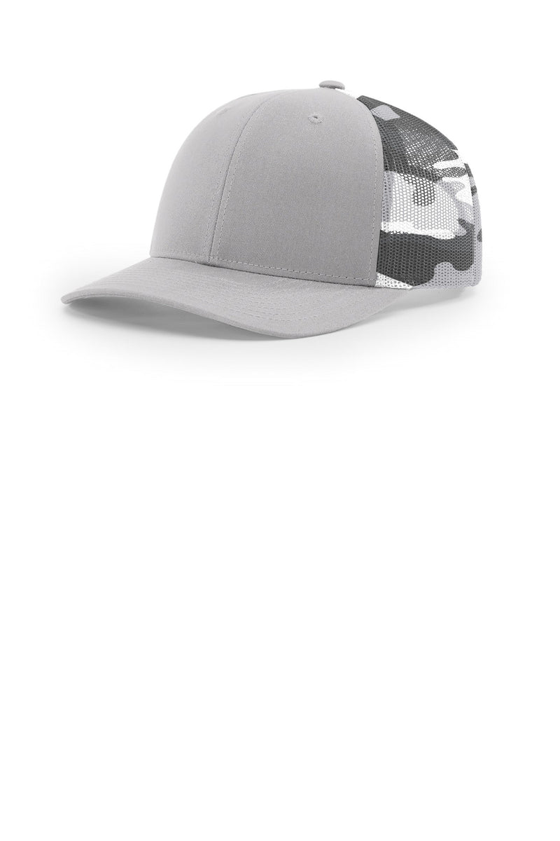 Richardson Printed Mesh Trucker - Silver/ Grey Camo
