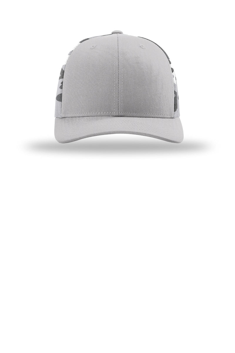 Richardson Printed Mesh Trucker - Silver/ Grey Camo