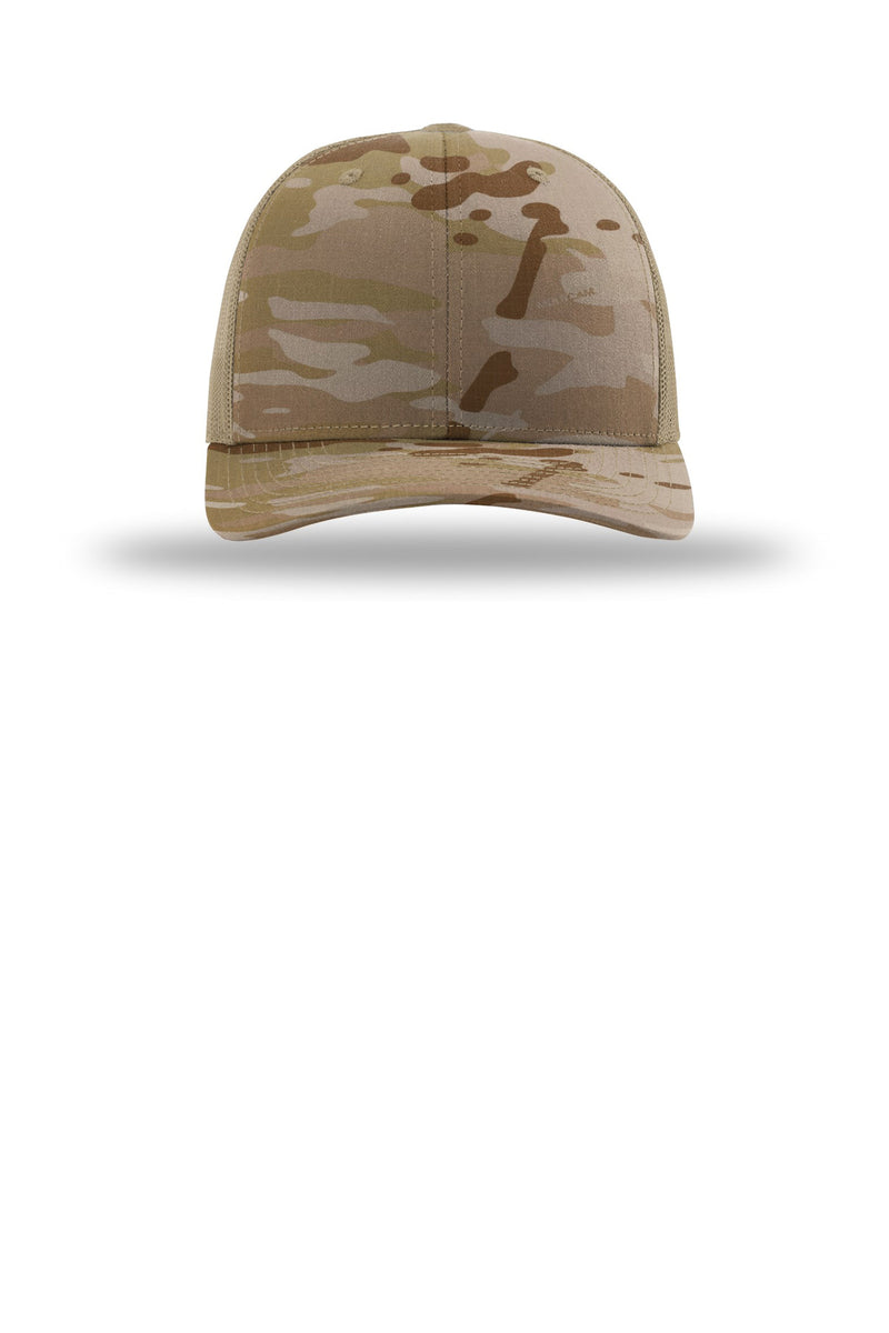 Richardson Printed Tactical Trucker - Multicam Arid/ Tan