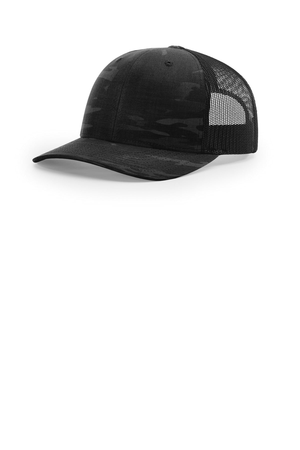 Richardson Printed Tactical Trucker - Multicam Black/ Black