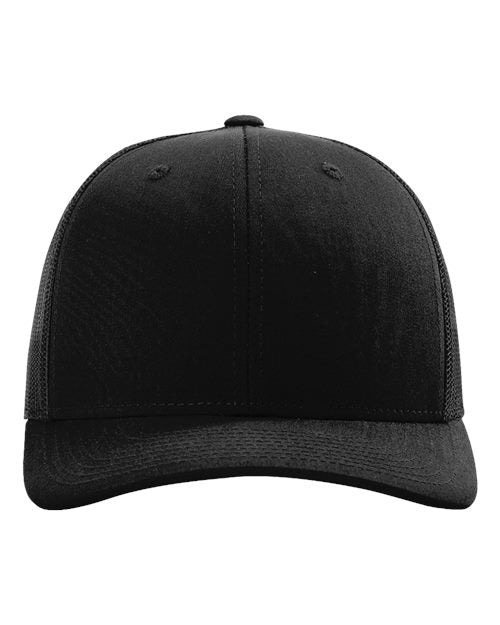 Richardson 112 Trucker Cap — Black