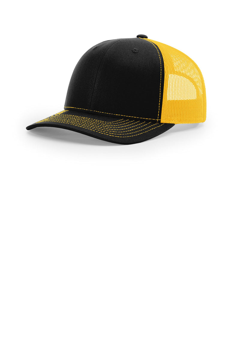 Richardson Trucker Cap - Black/ Gold