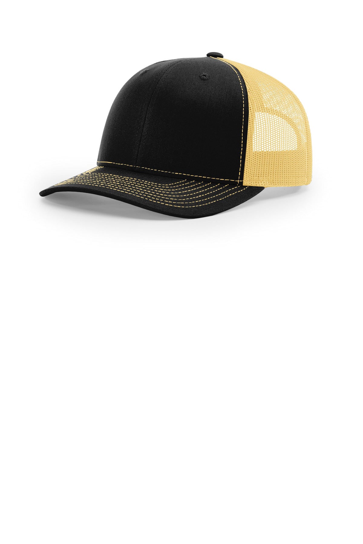 Richardson Trucker Cap - Black/ Vegas Gold