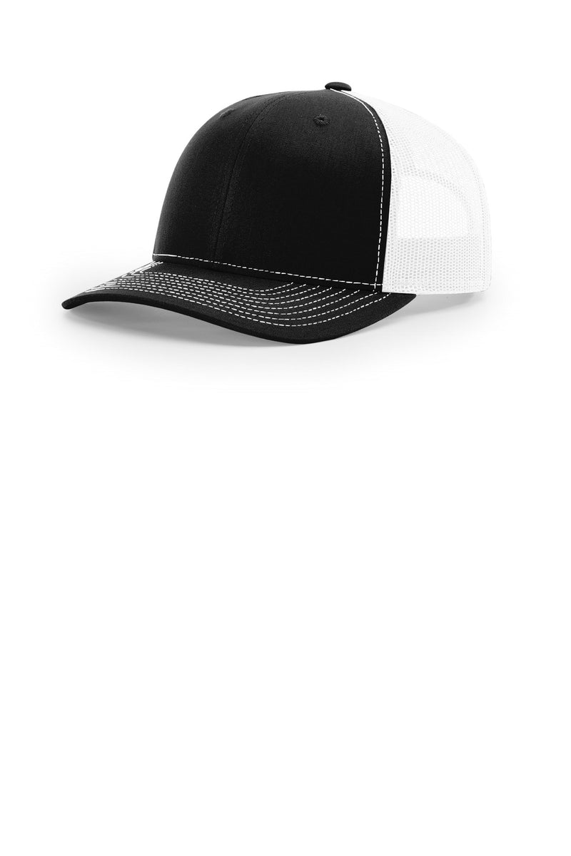 Richardson Trucker Cap - Black/ White