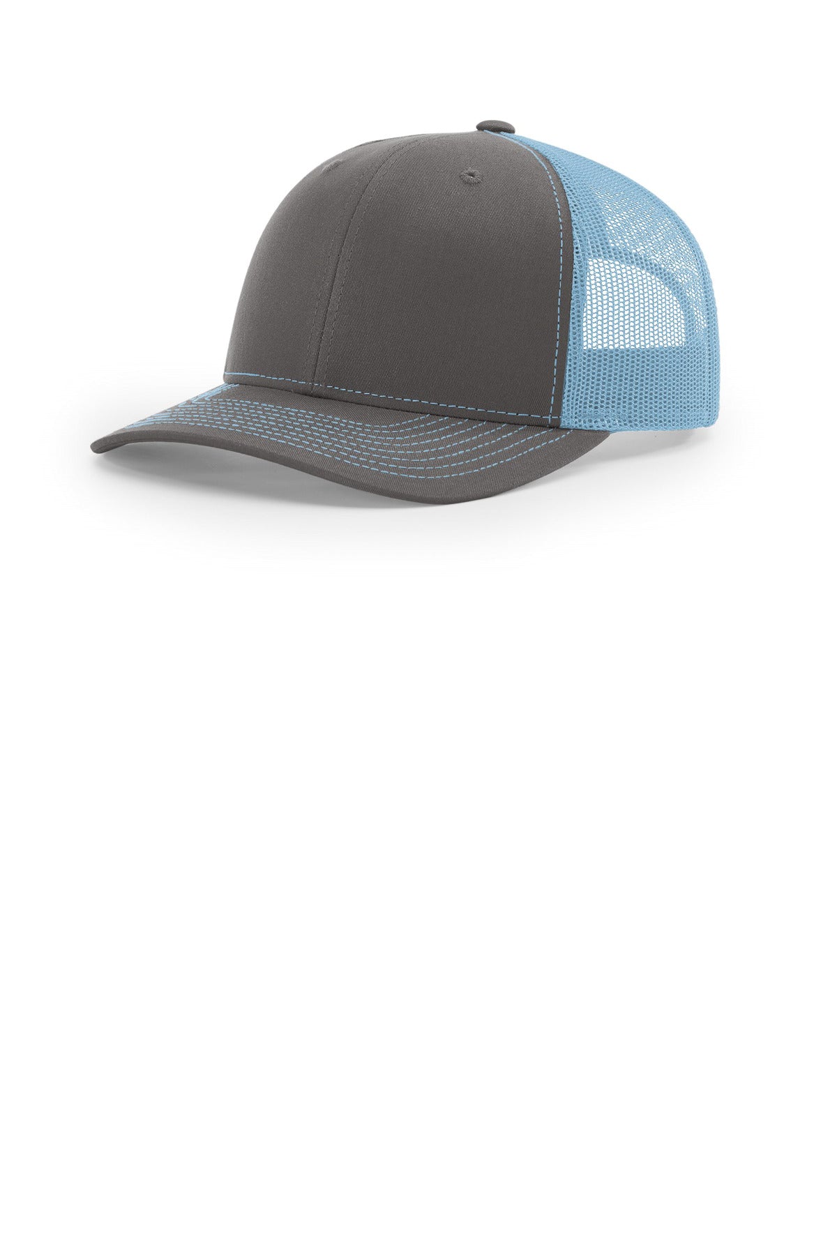 Richardson Trucker Cap - Charcoal/ Columbia Blue